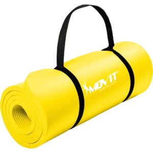 Gymnastická podložka MOVIT 183 x 60 x 1 cm – žltá