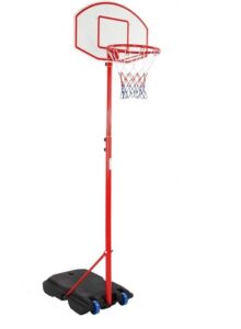 Basketbalový kôš s kolieskami, nastaviteľný 113 – 236 cm