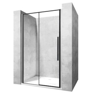 Sprchové dvere SOLAR BLACK MAT 130