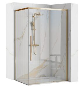 Sprchová kabina REA Solar 90×90 zlatá