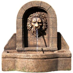 Tuin 1411 Záhradná fontána - fontána levia hlava 50 x 54 x 29 cm