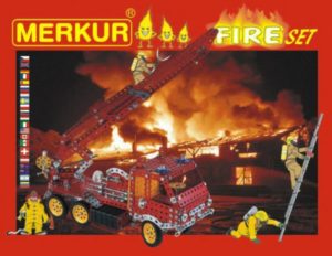 MERKUR FIRE Set Stavebnica 20 modelov 708ks 2 vrstvy v krabici 36x27x5
