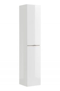 Kúpeľňová skrinka vysoká Capri 800 2D biely lesk/dub kraft zlatý