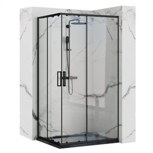 Sprchovací kút Rea Punto 80×100 čierny