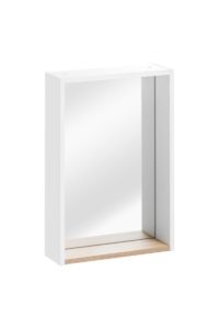 Kúpeľňová polička so zrkadlom Finka 840 biela