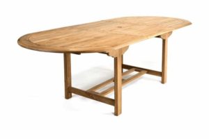 Garthen 1093 Rozšíriteľný záhradný stôl z tíkového dreva