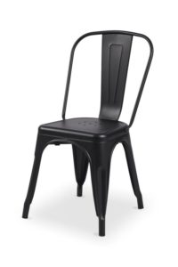 Bistro stolička Paris inšpirovaná TOLIX – čierna