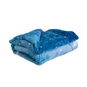Mikroplyšová deka – Modrá vločka, 150 x 200 cm