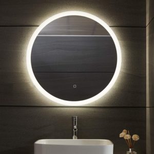 AQUAMARIN kúpeľňové LED zrkadlo okrúhle – 70 cm