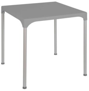 ROJAPLAST Záhradný stôl PRIME, sivá, 70 x 70 cm