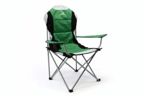 Divero Deluxe 35116 Skladacia kempingová rybárska stolička – zeleno / čierna
