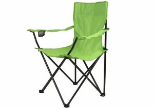 Divero 54 Skladacia stolička s držiakom – svetlo zelená