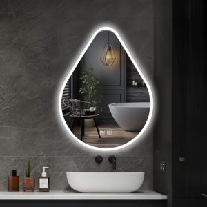 IREDA Kúpeľňové zrkadlo s LED osvetlením, 100 x 60 cm