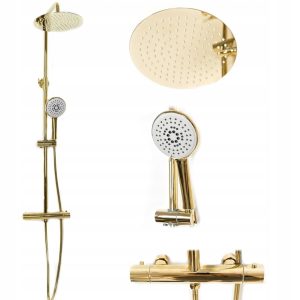 Sprchový set s termostatom REA VINCENT zlatý
