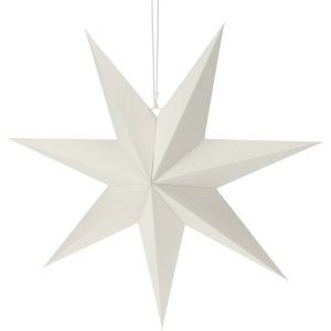 Vianočná papierová dekorácia White star