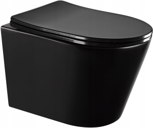 Závěsný WC set MEXEN RICO 35 cm s prkénkem v2 černý