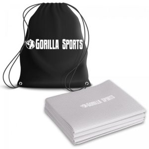 Gorilla Sports Podložka na jogu, skladacia, sivá