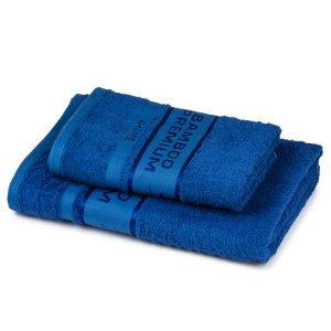 4Home Sada Bamboo Premium osuška a uterák modrá