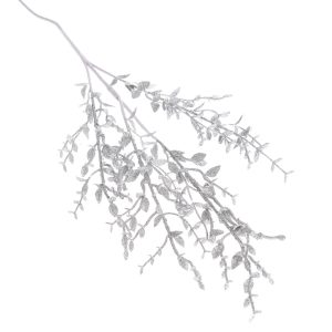 Umelá zimná vetvička Twiggle strieborná, 20 x 75 cm