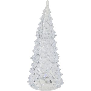 Vianočná LED dekorácia Farebný stromček, 17 cm