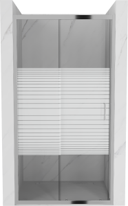 Sprchové dvere MEXEN Apia 125 cm strieborné