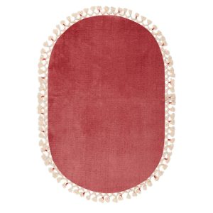 Koupelnový kobereček AMANDA II 100×150 cm červený