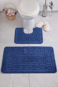 Kúpeľňová sada koberčekov ETHY II modrá