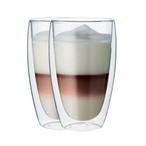 Maxxo „Cafe Latte“ 2-dielna sada termo pohárov, 380 ml