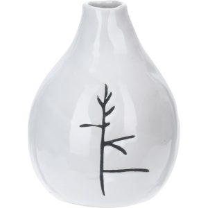 Porcelánová váza Art s dekorom vetvičky