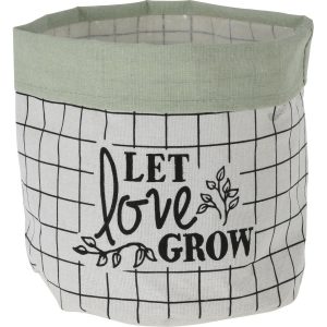 Textilný obal na kvetináč Let Love Grow
