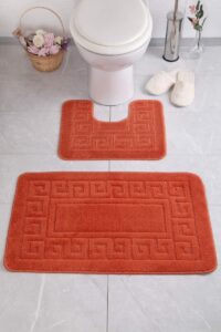 Koupelnová sada koberečků ETHY oranžová