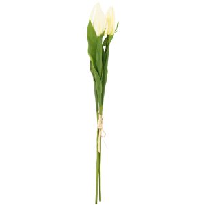 Umelá kytica tulipánov krémová