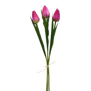 Umelá kytica tulipánov vínová