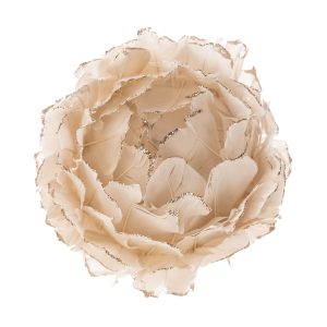 Závesný kvet z peria ružová, 8 cm