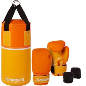 ScSPORTS Boxovací set pre deti na tréning a zábavu, oranžová