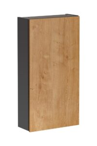 Závěsná koupelnová skříňka Monako 830 1D 40 cm šedá/dub hamilton