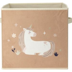 Detský textilný box Unicorn dream béžová