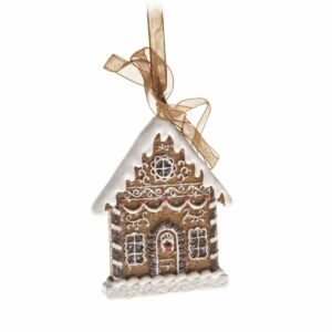 Vianočná závesná dekorácia Gingerbread cottage