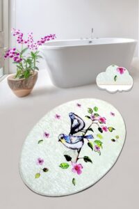 Koupelnový kobereček Bird 80×100 cm vícebarevný