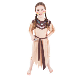 Rappa Detský kostým Indiánka s pásikom