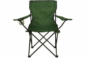 Divero 53 Skladacia stolička s držiakom – zelená
