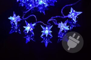 Nexos 1006 Vianočné LED osvetlenie – hviezdy modré 4 m