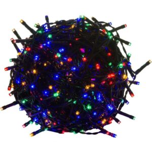 VOLTRONIC® 39460 Vianočné LED osvetlenie 40 m – farebné 400 LED – zelený kábel