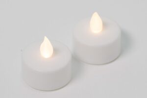 Nexos 42984 Dekoratívna sada – 2 čajové sviečky – biela