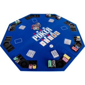 Garthen 57372 Skladacia pokerová podložka – modrá