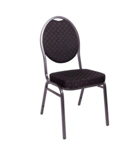 Chair HERMAN 1145 Kongresová stolička kovová – čierna