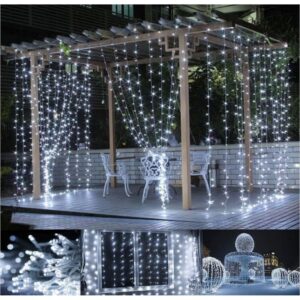VOLTRONIC® 59571 Vianočné osvetlenie - svetelný záves - 3x3 m studená biela 300 LED