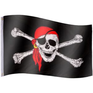 Pirátska vlajka Jolly Roger – 120 cm x 80 cm
