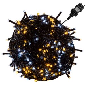 VOLTRONIC Vianočná reťaz – 10 m, 100 LED, zelený kábel