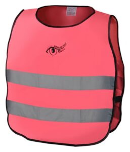 Výstražná detská vesta S.O.R. – 53 cm, ružová